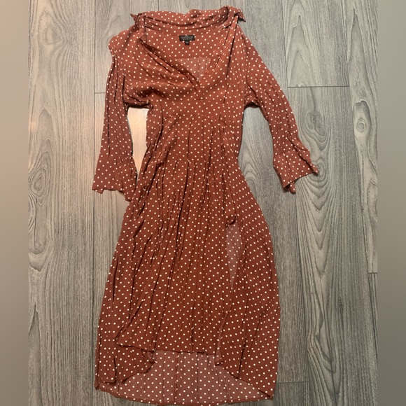 Topshop dotted skirt with 2 slits - Picture 4 of 7